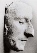 His death mask in his alma mater